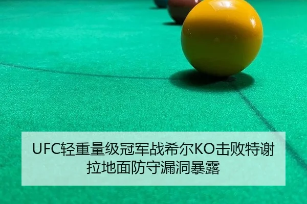 UFC轻重量级冠军战希尔KO击败特谢拉地面防守漏洞暴露